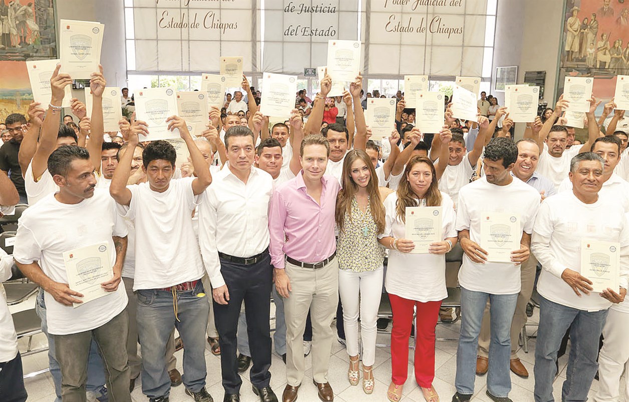 Velasco Coello también ha respaldado la reinserción social como resultado de la justicia chiapaneca.