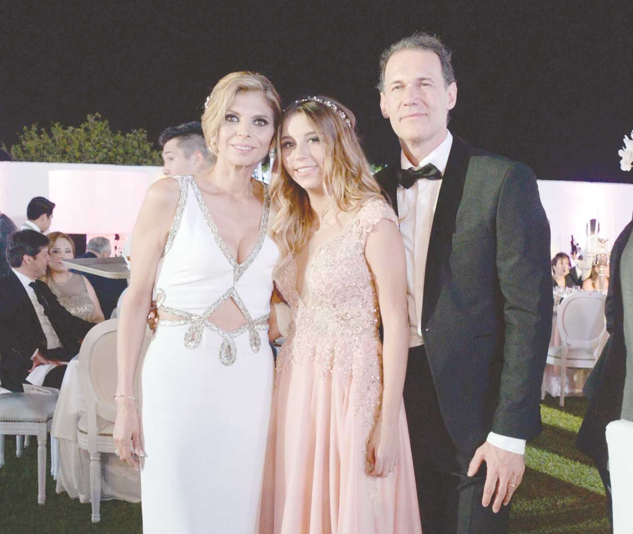 Ana María, Ana Sofía y Christophe