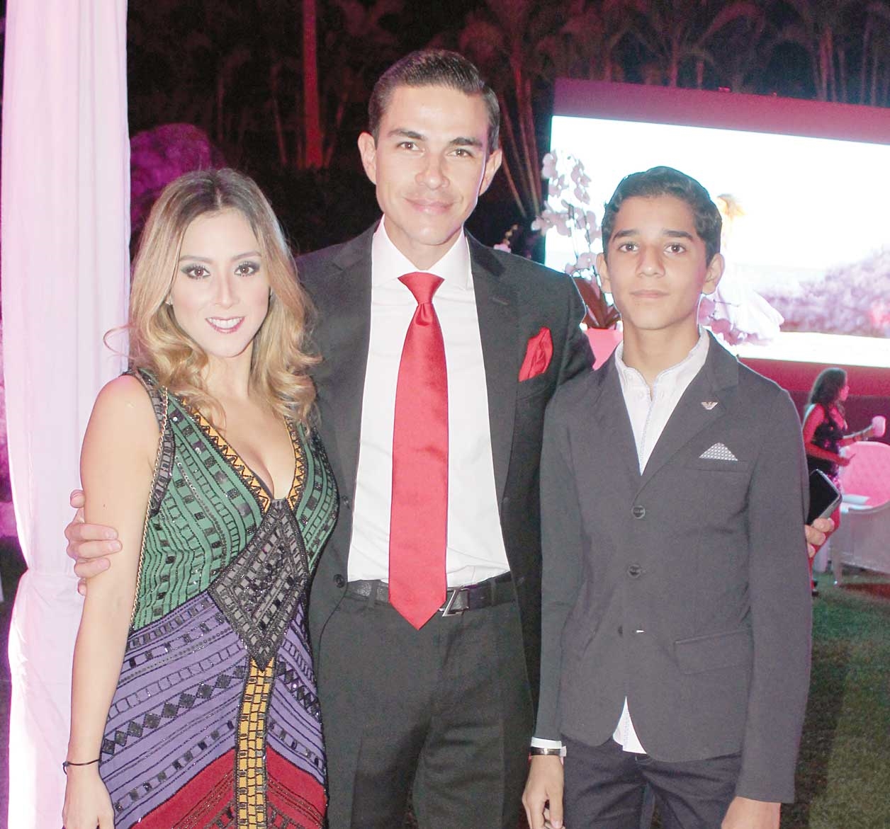 Clara Luz, José Manuel y José Manuel