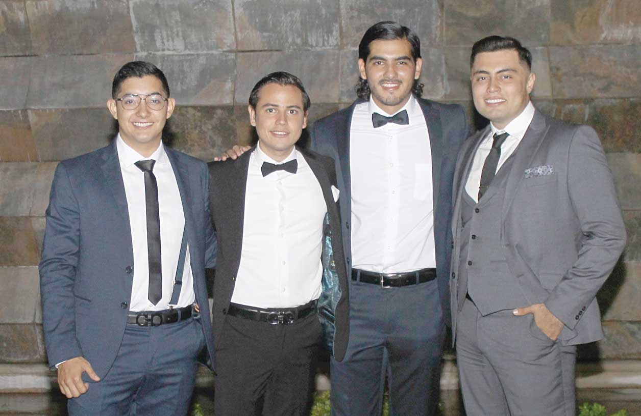 José María, Alberto, Max y Alejandro