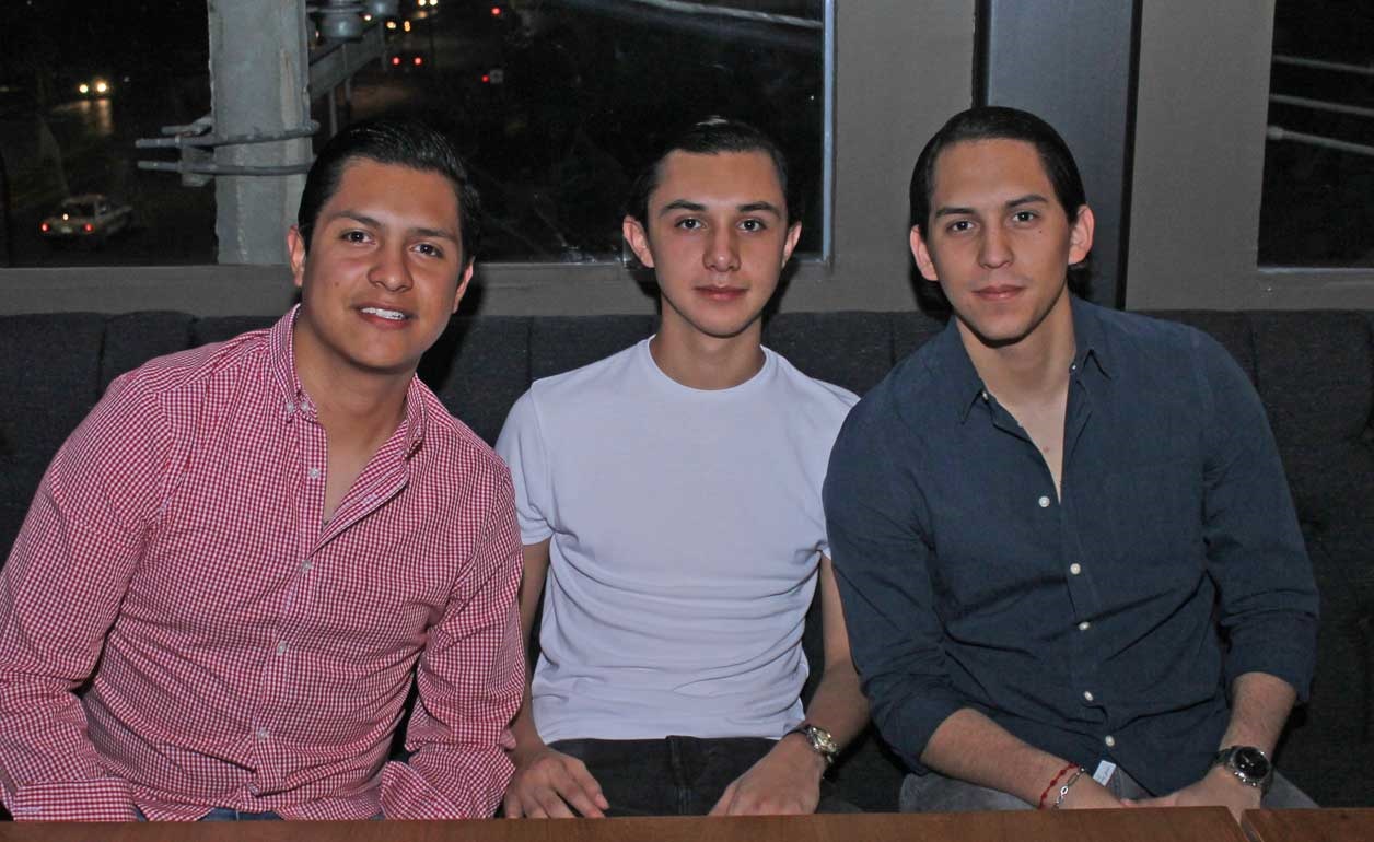 Pablo, Mauricio y Carlos