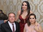 Carolina con su familia