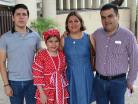 Mauricio, Luna, Claudia y Milton