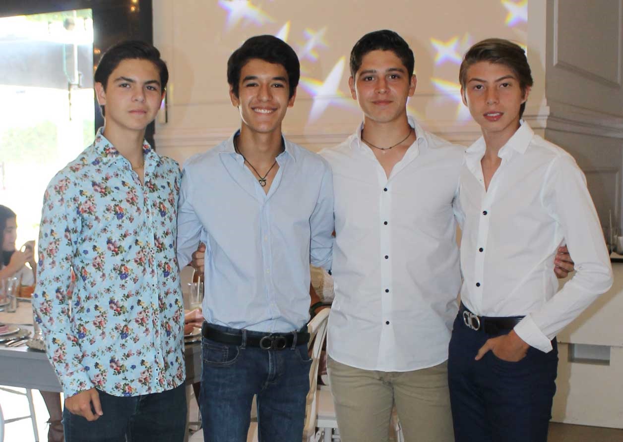 Rómulo, Valdemar, Diego y Matías