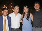 Carlos, César, Eliza y Guillermo