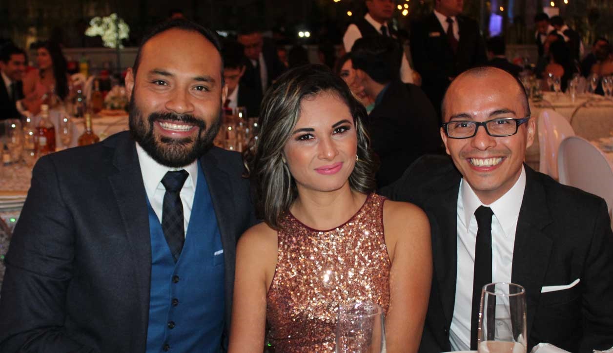 Ángel, Rebeca y Manuel