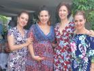 Junto a sus cuñadas Alejandra, Sandra, Ana y Mónica