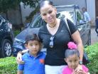 Rossana con Gabriel y Regina