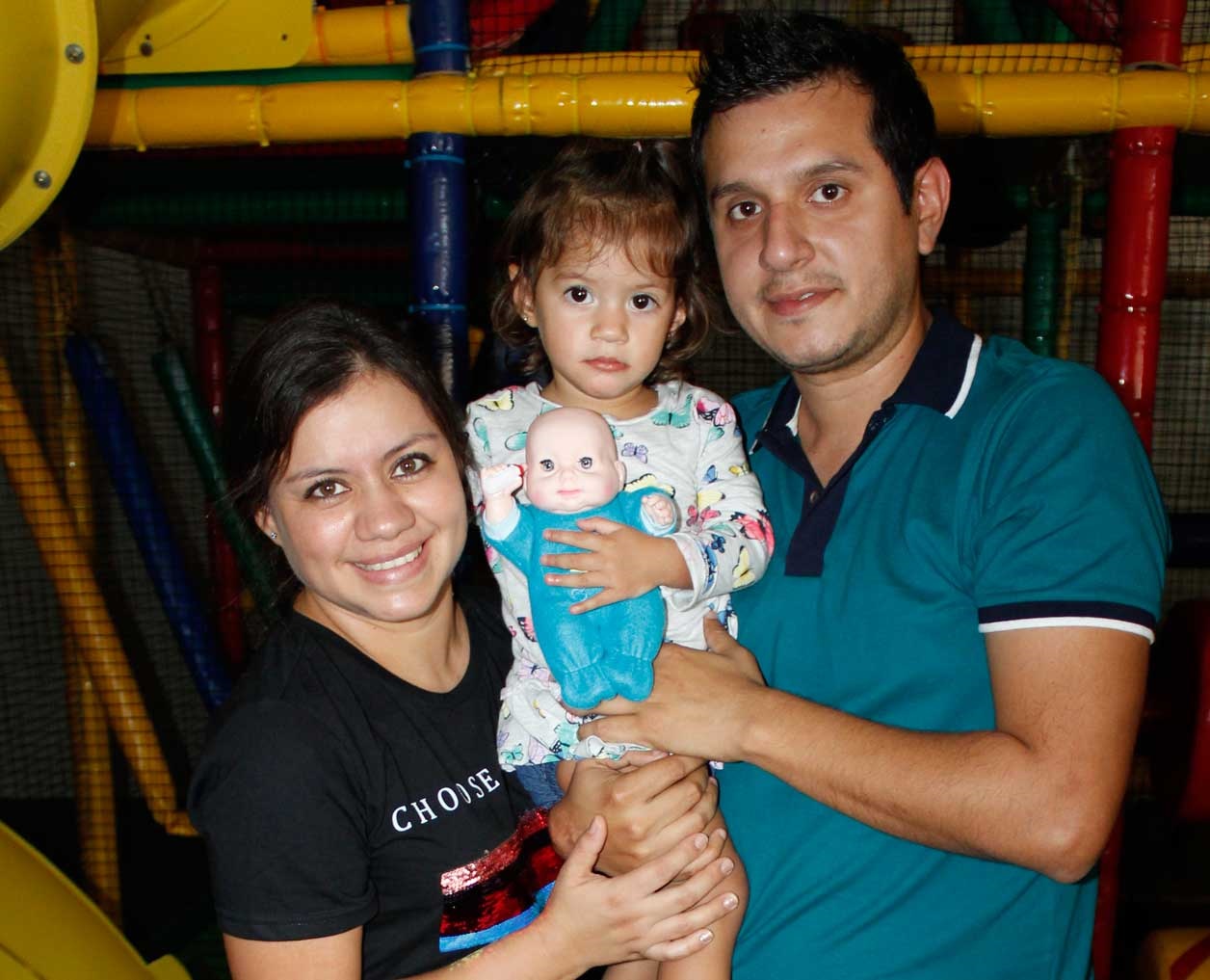 Selene, Sabina y Eduardo