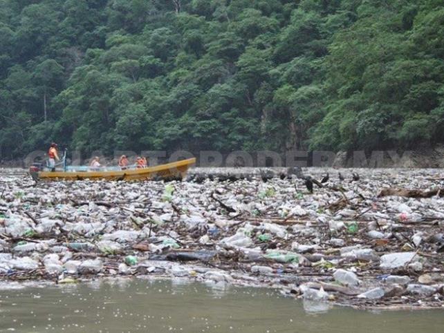 Río Grijalva, el más contaminado de México