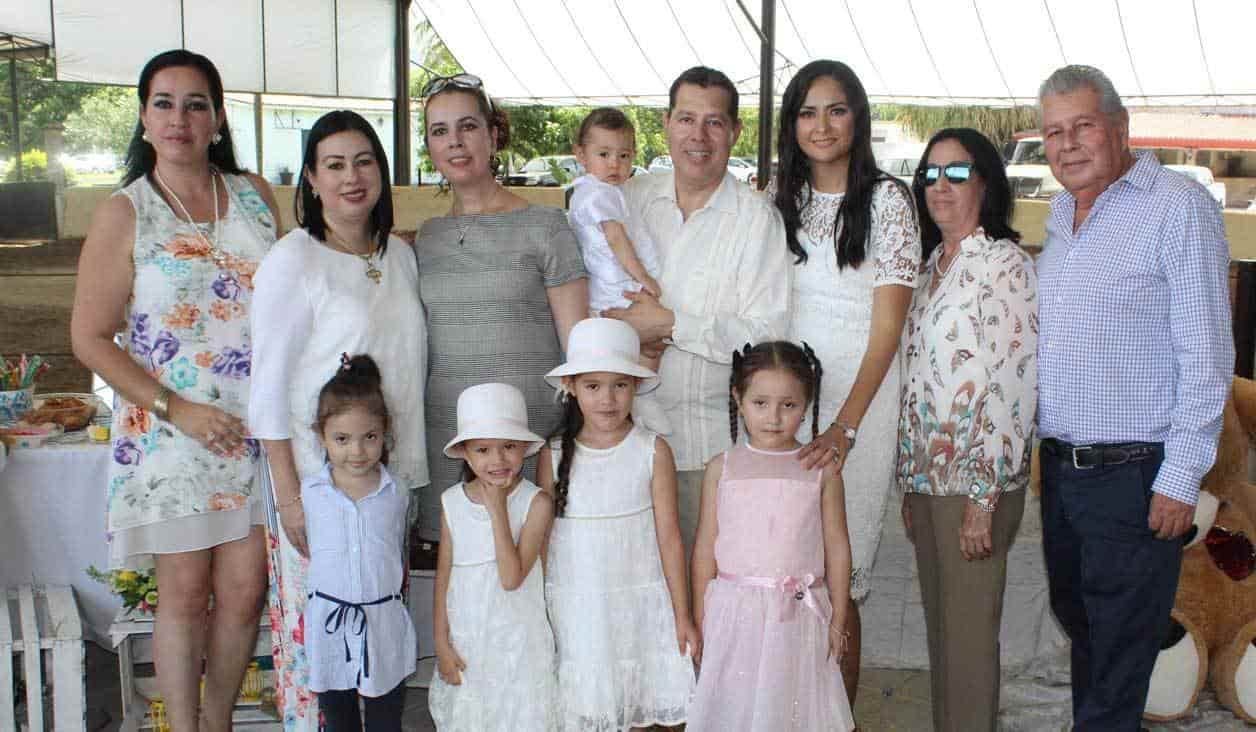 Con la familia paterna