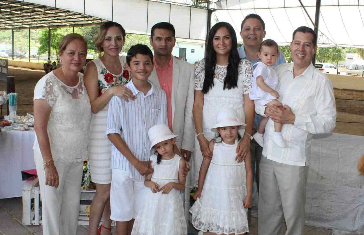 Con la familia materna