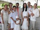 Con la familia materna