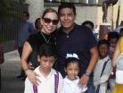 Alejandra y Juan con sus hijos