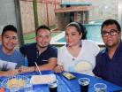 Bernabe, Edwing, Diana y Jesús