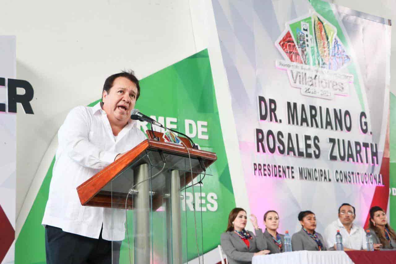 Mariano Rosales rindió su primer informe