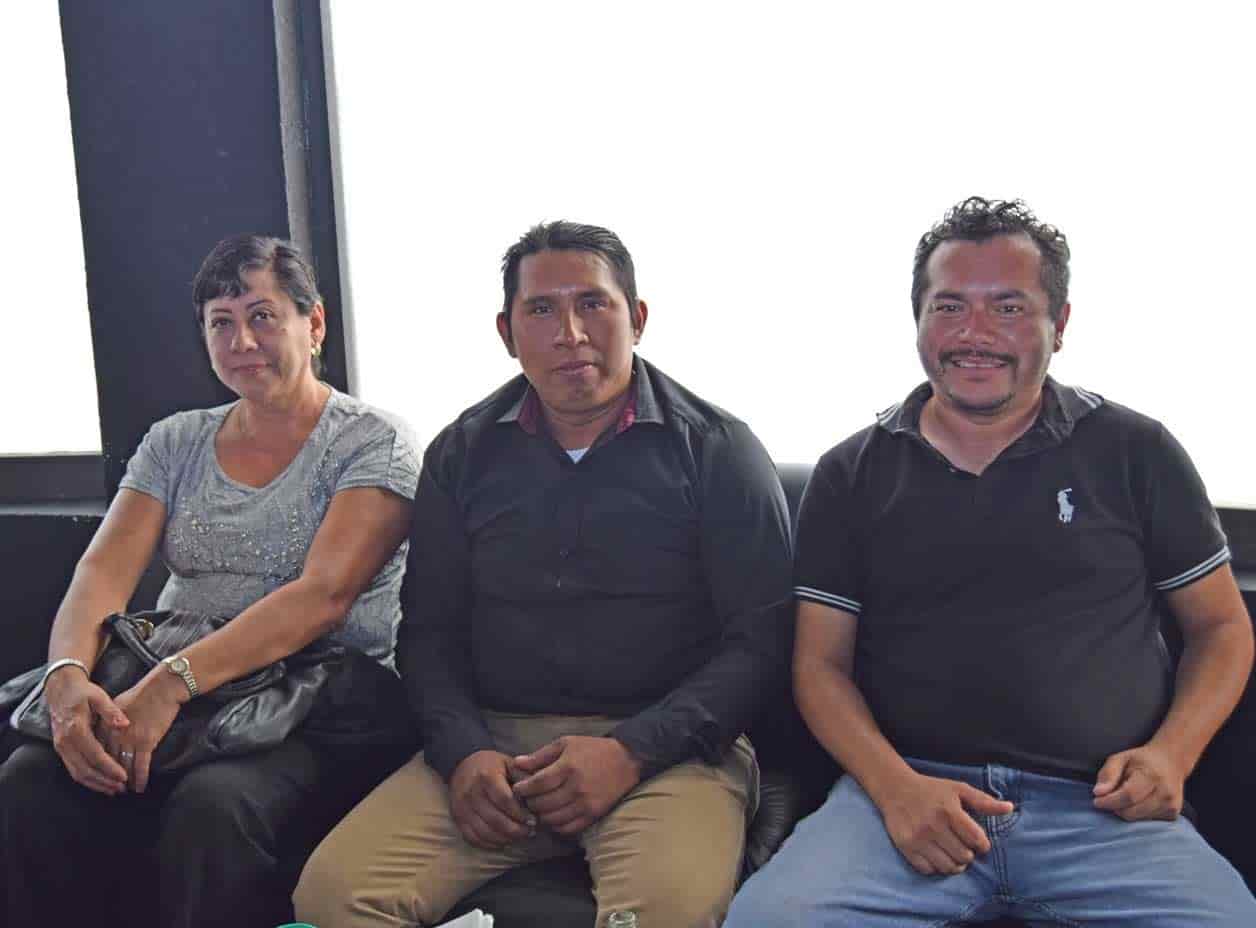 Mercedes, Cristóbal y Jaime