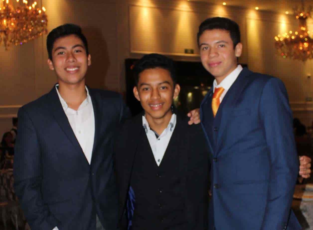 Emiliano, Diego y Alejandro