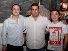 Ricardo, Gabriel y Braulio, anfitriones