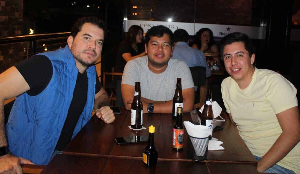 Andre, Mauro y Julio