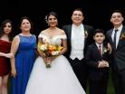 Con la familia del novio