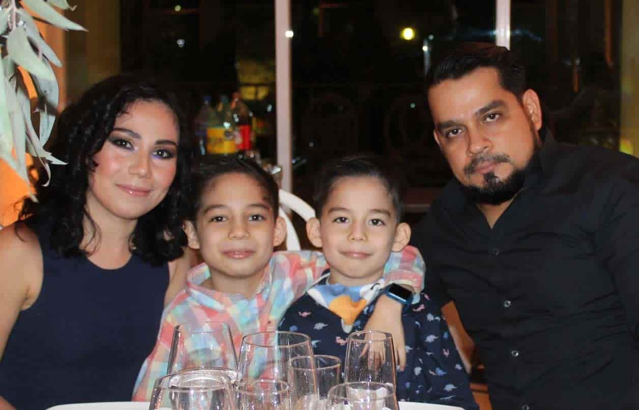 Asistieron en familia