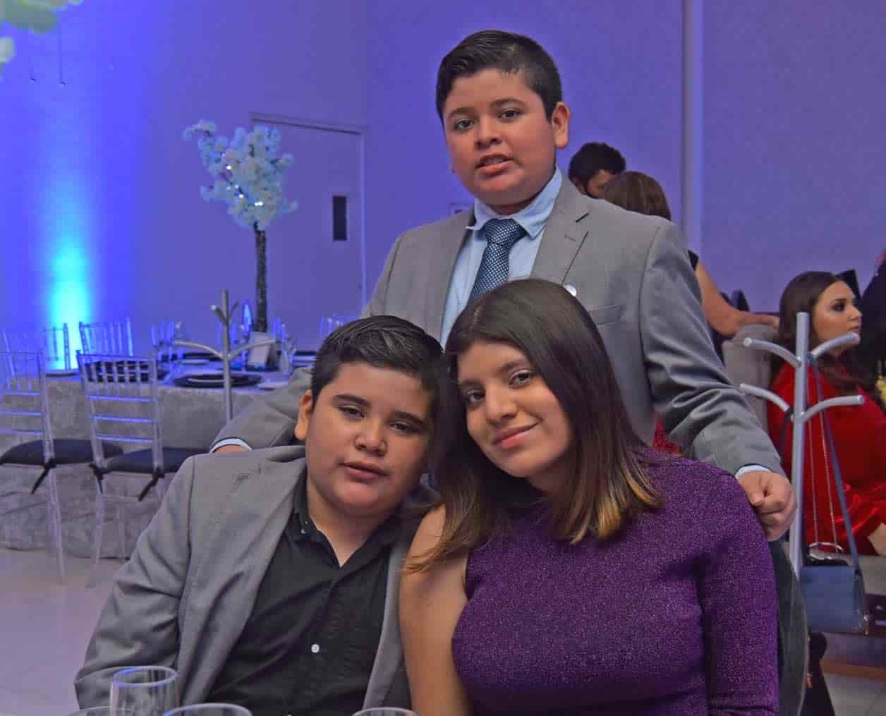 Luis, Sebastián e Ingrid