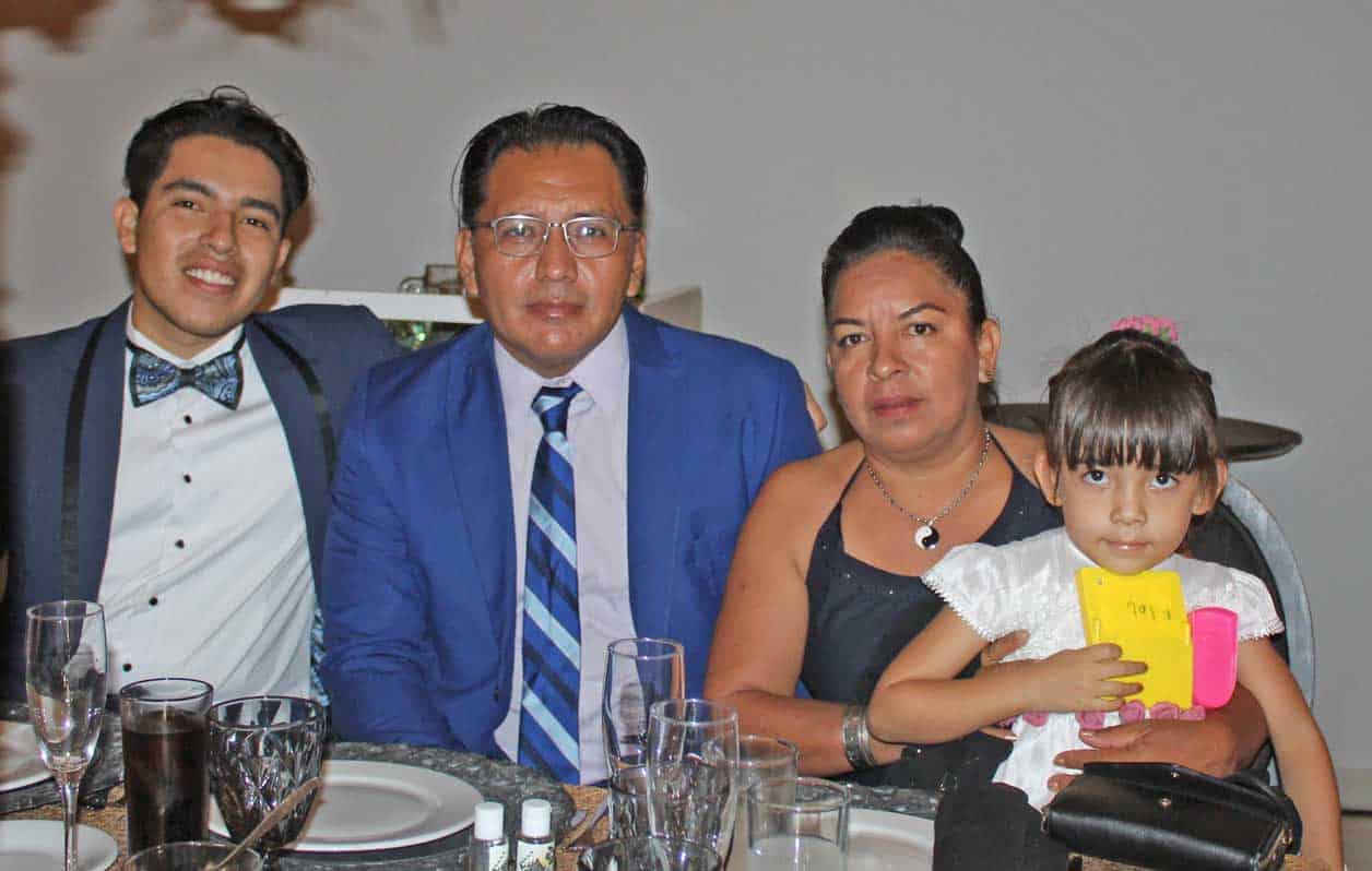 Asistieron en familia