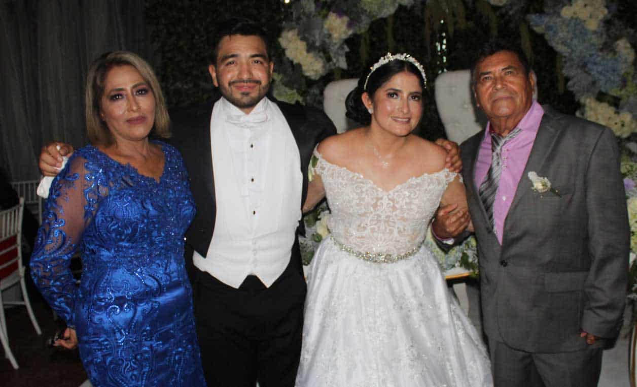 Con los papa´s de la novia