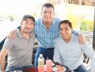 Reybel, Gustavo y Uriel