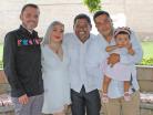 Los anfitriones con Jose´ y Kempes