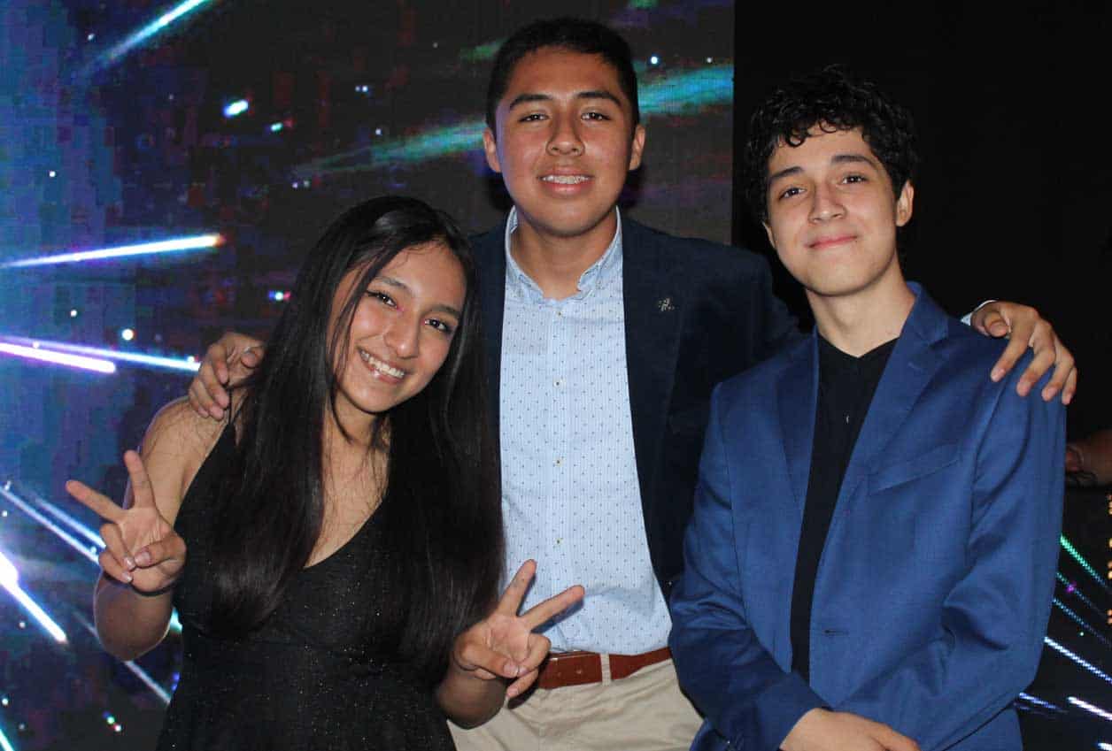 Daniela, Emiliano y Leonardo