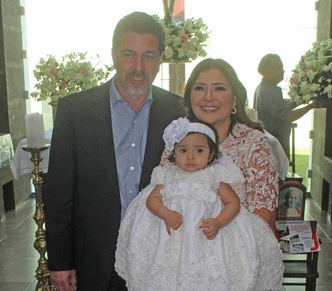 Con los padrinos Enrique e Irery