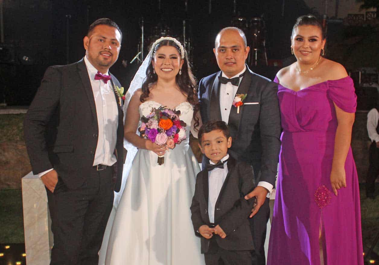 Con Julio, Mariana y Lucas
