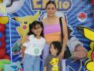 Maritza junto a sus hijos