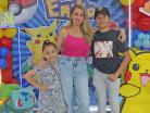 Laura con sus hijos
