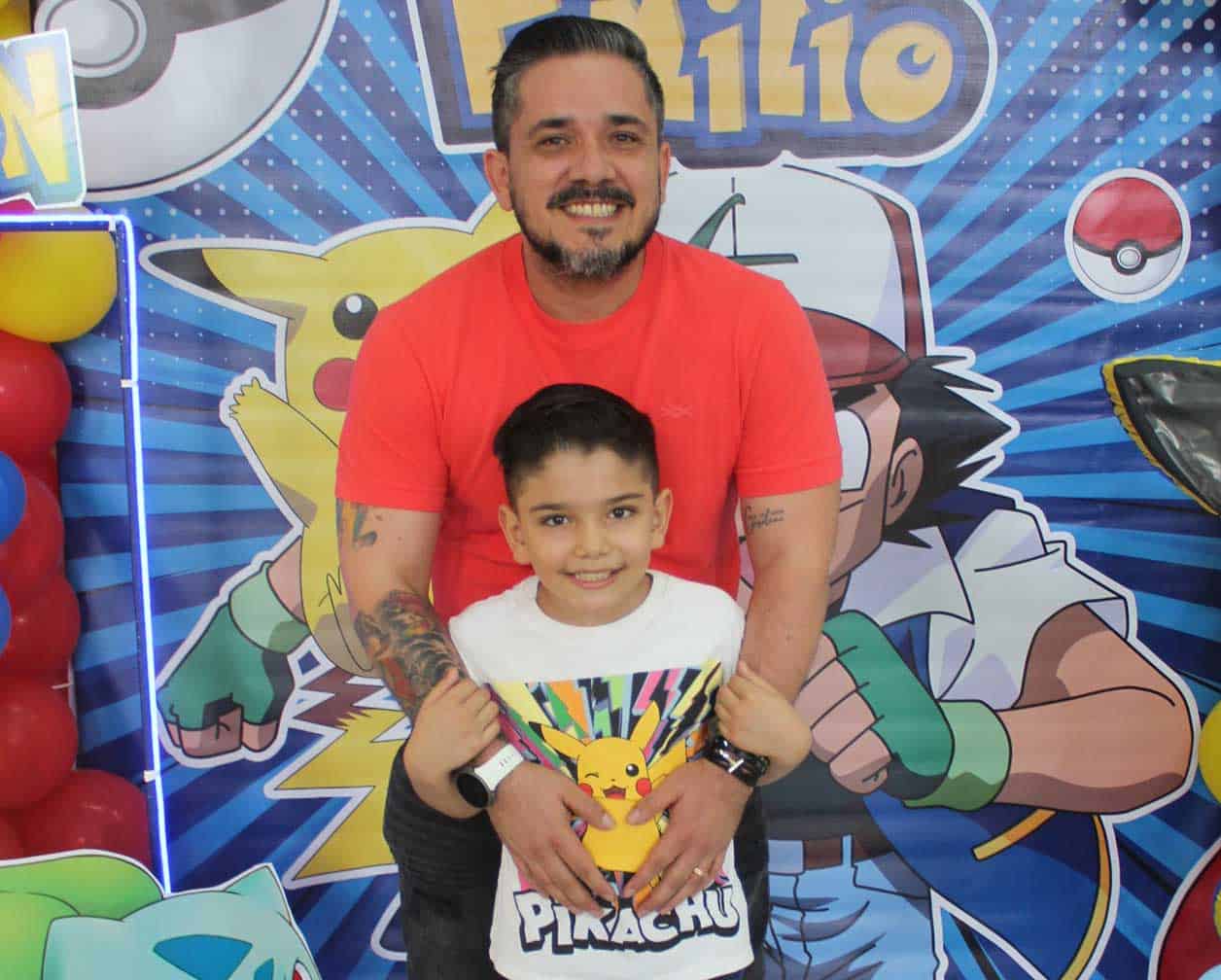 Emilio con su papa´