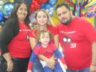 Los anfitriones con Silvia