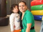 Maritza con su hijito