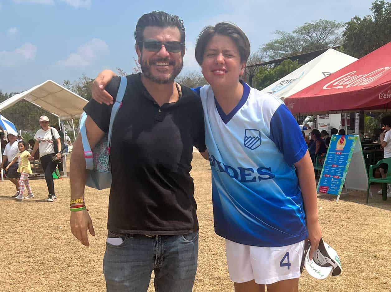 Pepe con su hijo