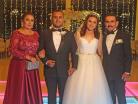 Con los padres del novio, Luz Elba y Luiz