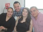 Eva, Dely, Vicente y Sergio