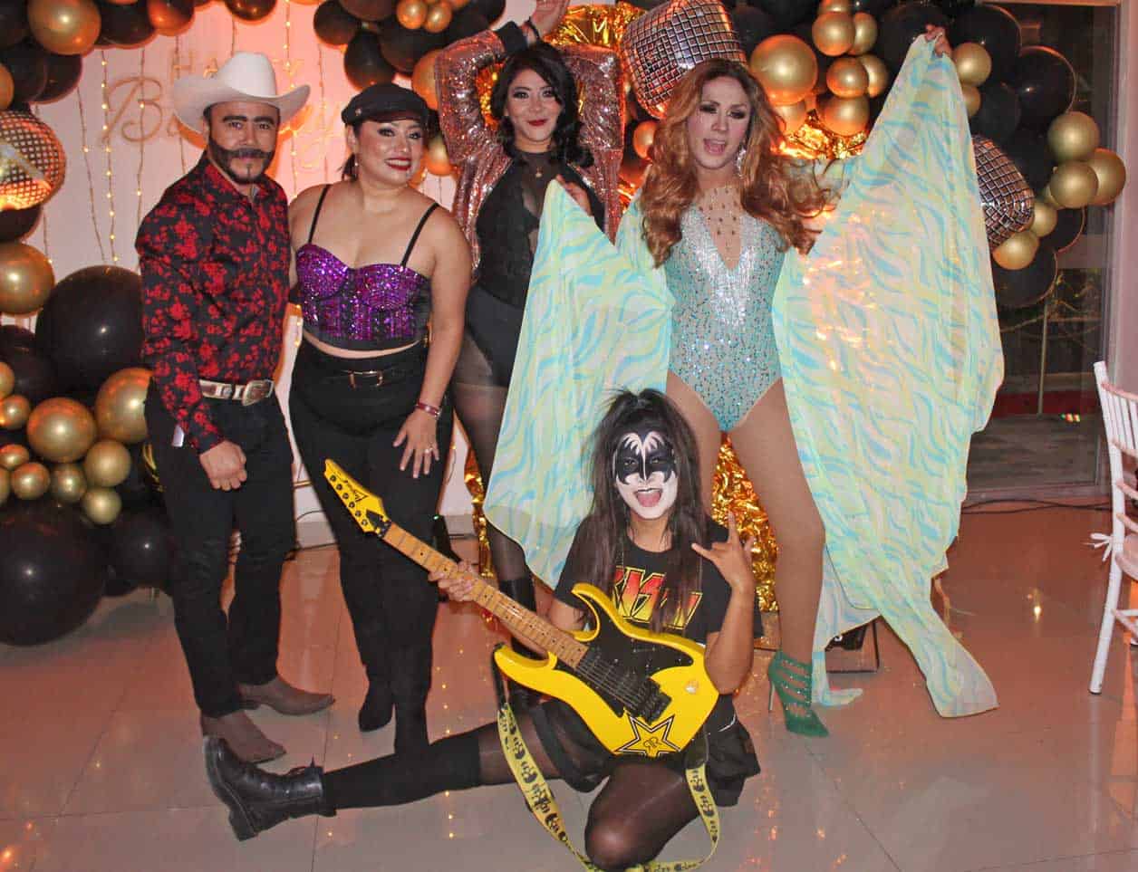 Disfrutaron juntos el festejo