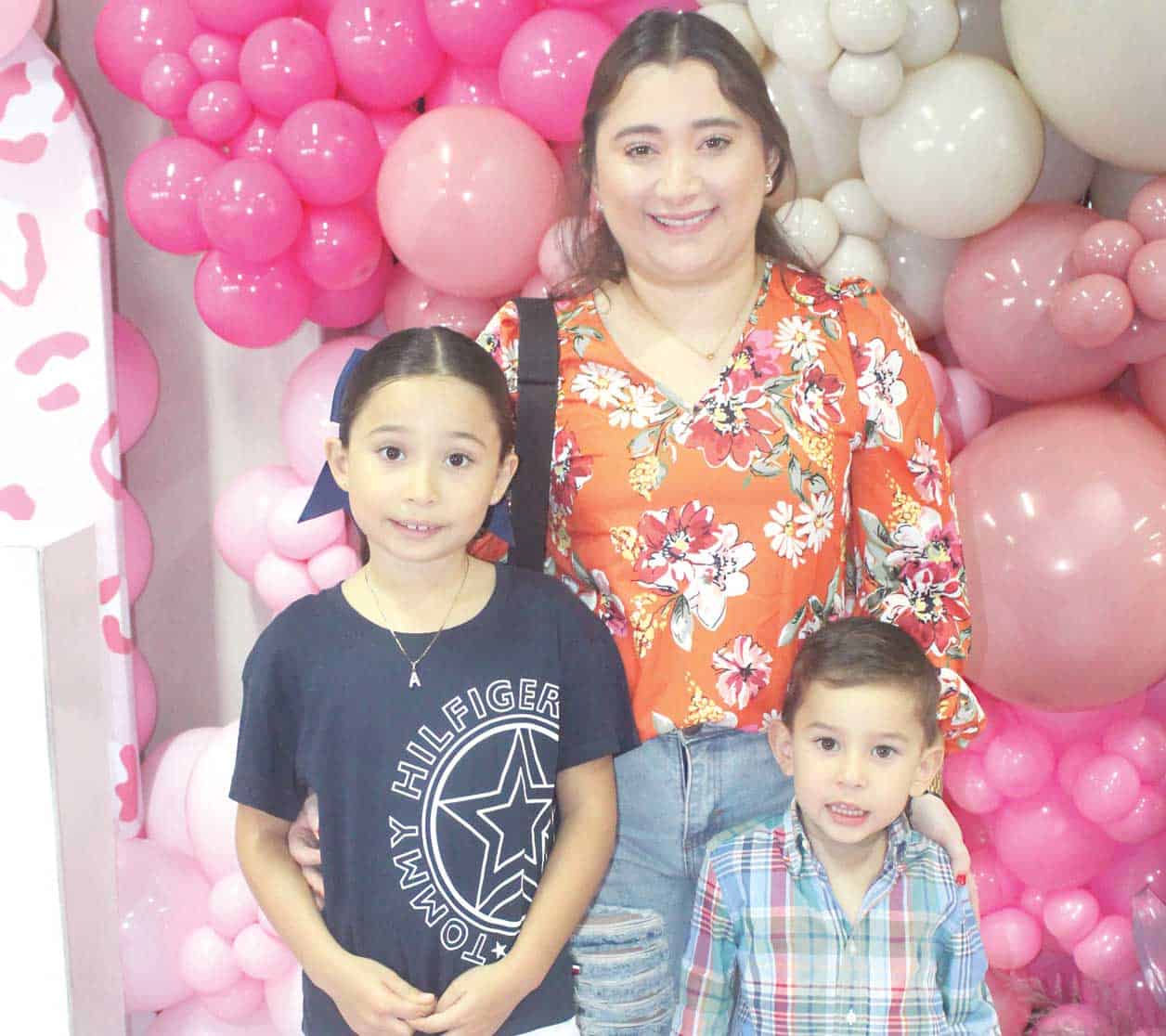 Cinthia con Alina y Andre´