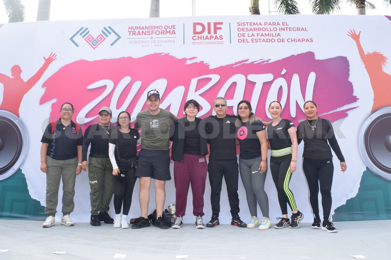 Participaron en el Zumbatón