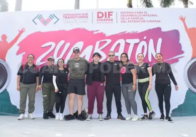 Participaron en el Zumbatón