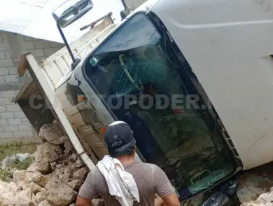 Vivió para contarlo; volquetero se accidentó