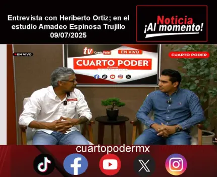 Entrevista con Heriberto Ortiz; en el estudio Amadeo Espinosa Trujillo