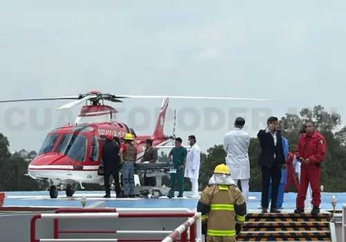 Traslado aeromédico en apoyo a emergencia neurológica