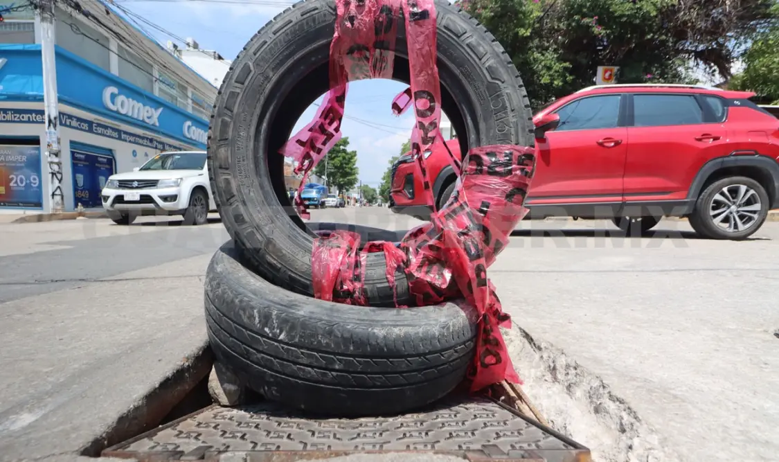 Alcantarilla, un riesgo para peatones y automovilistas